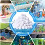 CIRULL Balle filtrante Piscine 800g, remplace 28 kg de Sable filtrant, Boules filtrantes réutilisables, Boules filtrantes pour p