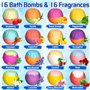 16 Pièces Coffret Cadeau Boules de Bain