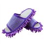 Itian Une Paire de Chaussons en Microfibre pour Nettoyage de Sol de Maison (Violet)