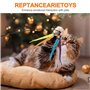 winbarry Jouet pour Chat, Jouets pour Chat intérieur, 13 Pièces Jouet à Plumes pour Chats, Peche Chat avec Ventouse