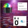 Boule Disco USB Lumière de Fête, Portable Jeux de Lumiere RGB Couleurs LED Lampe de Scène Disco Boule à Facette Fête Éclairage C