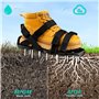 Seruno X Sandales Aérateur Pelouse – Sandales à Clous pour Aération Pelouse, Aérateurs de Gazon Manuels avec Pelle en Acier Inox