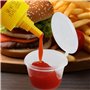 25ml Petit pot conservation Boîte à Sauce Transparente Boîtes de Alimentair