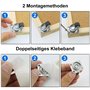 Lot de 10 petites roulettes pivotantes à 360° de 12 mm avec roulement à billes pour petits meubles, ustensiles de cuisine, seau
