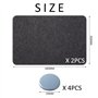 4 tapis auto-adhésifs coulissants