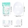 100 Pcs Papier Facial Masque Masque, Blanc Masque Facial en Coton, Masque Facial en Papier Compress Masque Visage diy Soins de l