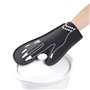 AYOMI Gant de cuisine fantaisie fantaisie en néoprène avec strass - Motif main de femme - Pour la cuisine, le barbecue, la cuisi