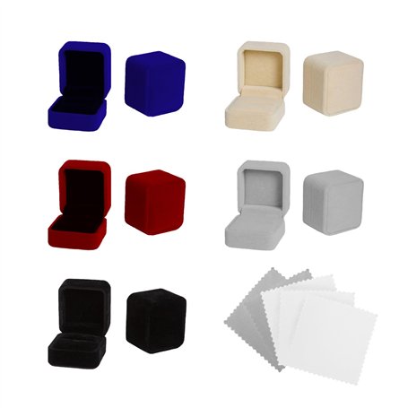 TAFACE 5pcs Velvet Ring Gift Box