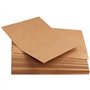 Dtaeye Carte Kraft 50 Pièces Cartes en Papier Kraft Carte Blanche Vierge Papier Kraft Marron Rond Cartes de Message Carte de Voe