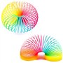 LiFangSotre 4PCS Rainbow Circle Spirale Arc-en-Ciel Ressort,4PCS Mini Rainbow Ring Ressorts Magiques Idéal pour Tous Les Enfants