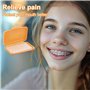 Lot de 50 cires dentaires pour appareils dentaires - Multicolore - Cire orthodontique - Parfum fruité - Pour porteurs d'appareil