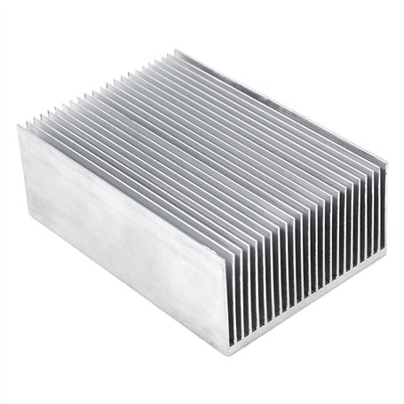 Dissipateur de Chaleur en Aluminium Haute Puissance 23pcs Ailettes 100x69x36mm pour Transistors à Semi-Conducteurs