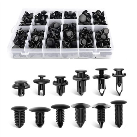 Lot de240 Rivet Clips Plastique