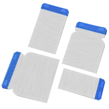 Sukudon Lot de 4 couteaux de peinture continentaux sans tige (50 mm + 80 mm + 100 mm + 120 mm)