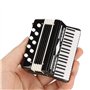 Hztyyier Miniature accordéon modèle Mini Miniature Instrument de Musique décoration avec étui de Rangement pour la Maison Orneme