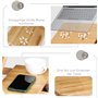 Table de Lit Pliable Bureau pour Ordinateur Portable Réglable en Bambou Support Ordinateur Portable Table pour Ordinateur Portab