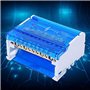 Bornier Electrique Rail DIN 4 Pôles 100A Repartiteur Electrique Monophasé Boîte de Distribution Electrique avec Connecteurs en L
