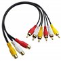 Câble répartiteur audio vidéo 3 RCA femelles vers 6 RCA mâles