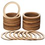SUPVOX 50 PièCes Anneaux En Bois DéCoratifs