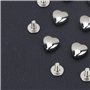 HEALLILY 20 Pcs Rivets en Cuir en Métal en Forme de Coeur Rivet Goujons Décoratif Spot Bouton Rivets Bricolage Bouton Goujons Vê
