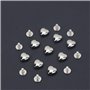 HEALLILY 20 Pcs Rivets en Cuir en Métal en Forme de Coeur Rivet Goujons Décoratif Spot Bouton Rivets Bricolage Bouton Goujons Vê