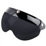 Wopohy Visière de Casque Bouton-Poussoir Universel 3 Protection Contre Le Soleil Coupe-Vent Casque de Moto rétro Demi-Visage Vis