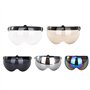 Wopohy Visière de Casque Bouton-Poussoir Universel 3 Protection Contre Le Soleil Coupe-Vent Casque de Moto rétro Demi-Visage Vis