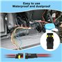 352 Pièces Kit Imperméable à l'eau Connecteurs, Connecteur Automobile Connecteur Étanche à 1/2/3/4 Broches Connecteur Electrique