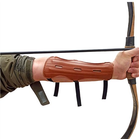 ZAHD Bras de tir à l'arc en Cuir Garde de Bras de Tir à l'arc Plein air Protecteur de Bras de tir pour Arc composé Arc Classique