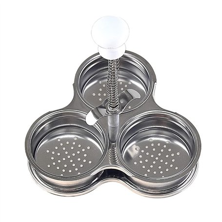 CENPEK Cuiseur à œufs pochés à Trois grilles en Acier Inoxydable