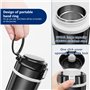 BORDEAG Tasse d'eau Chauffée pour Véhicule 12V/24V 500ml Bouilloire Électrique De Voyage, Bouilloire Électrique pour Voiture Tas