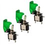 CESFONJER 3 x 12V 20A LED vert Interrupteurs Bascule