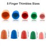 5 Couleurs de Bouts de Doigts en Caoutchouc
