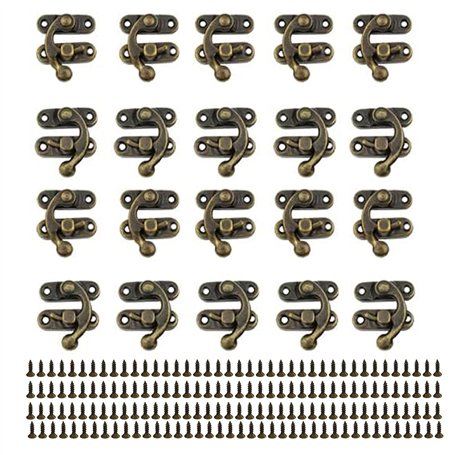 CLKE 20pcs Lotquet Crochet Bronze à Gauche et à Droite