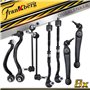 Frankberg 4x Bras de suspension+2x Articulation axiale+2x Barre de couplage Avant Compatibles avec X5 E70 Tous Moteurs SUV 2006-