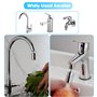 UBRAVE Aérateur de Robinet, 360° Pivotant Robinet Cuisine FM22, 2 Modes Tête Douchette Evier Cuisine, à économie d'eau Robinet F