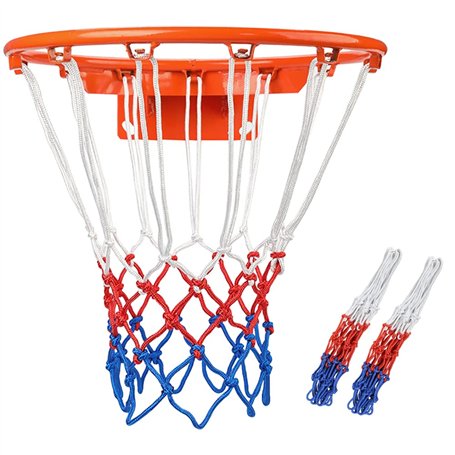 CHUNLIN Filet de Basket-Ball Robuste 2 pièces de Remplacement pour Filet de Basket-Ball Tous Temps s'adapte aux Filets de Basket