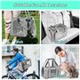 Sprifityy Sac de Transport pour Chat d'Extérieur Pliable et Respirant, Caisse Avec Matelas Souple pour Chat et Chien, Voyage en 