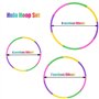 Uoimky Hula Hoop Lot de 2 cerceaux pour enfants, 8 sections amovibles et réglables, pour garçons et filles, fitness, pour enfant