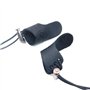 Namvo Lot de 2 doigts de tir à l'arc en cuir pour pouce et flèche pour la chasse - Noir
