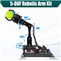 Adeept Kit de Bras robotique 5-DOF Compatible avec Arduino IDE | Kit de Robot à Monter soi-même | Kit de Bras de Robot Vapeur av
