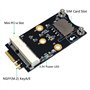 Adaptateur A/E Mini PCI-E vers M.2 (NGFF) avec Emplacement pour Carte SIM pour Module WiFi/WWAN/LTE