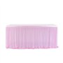 Jupe de table en polyester 183 x 76 cm - Jupe de table en tulle - Pour fête prénatale - Décoration de table pour mariage