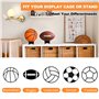 UKOFEW Support Balle en Acrylique 2 Pièces Support Présentoir Balle,Support Ballon Rugby pour Football Volleyball Rugby Ball Mai