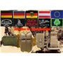 2 Pièces Drapeau UK Galles Dragon Gallois Patch Tactique Militaire Emblème National Applique Crochet et Boucle pour Chapeau Sac