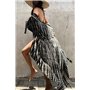 YOUKD Bohemian Kimono à Manches Longues Cardigan Beach Maillot de Bain Cover Up Maxi Dress pour Les Femmes