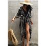 YOUKD Bohemian Kimono à Manches Longues Cardigan Beach Maillot de Bain Cover Up Maxi Dress pour Les Femmes