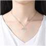 VIVIIHOO 1 Collier Ange Gardien Argent Sterling 925 | Perles de baptême Fille | Collier Pendentif Ange Gardien pour Femmes Enfan