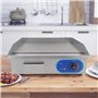 TAIMIKO Plancha Électrique Professionnelle en acier inoxydable Commercial Plaque de Gril en Fer 3000W 220-240V Lisse