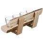 Deggelbam Banc en bois avec verres à liqueur // Verres à shot // Banc à liqueur // Cadeau produit naturel 100 % bio
